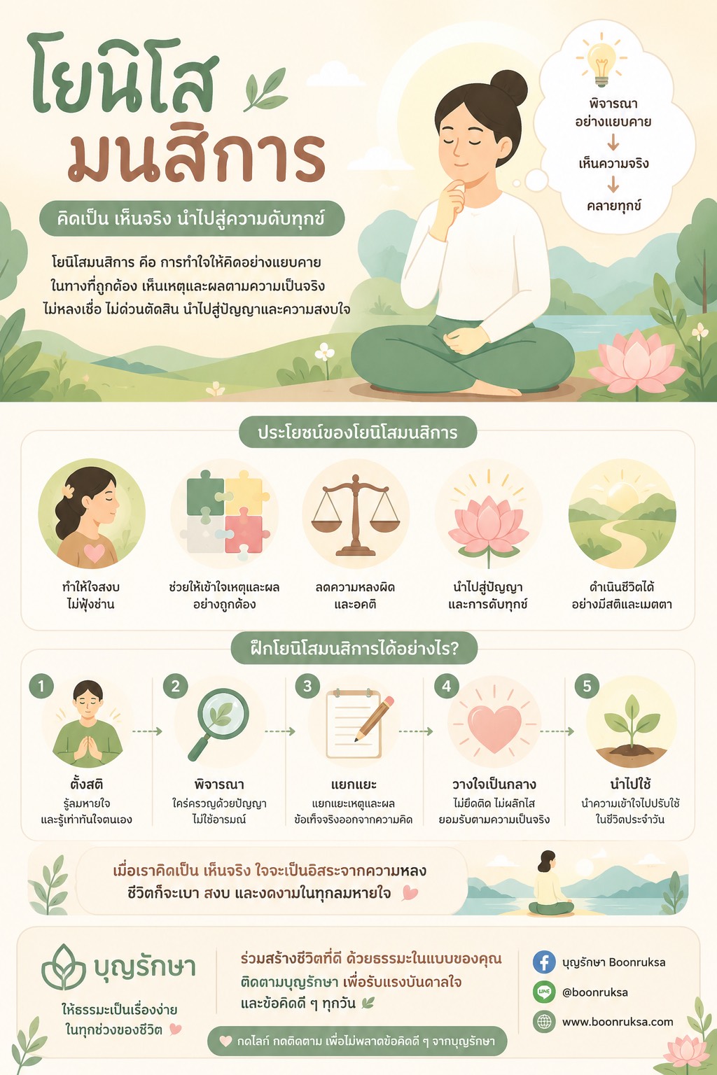 โยนิโสมนสิการ การพิจารณาโดยละเอียดถี่ถ้ว