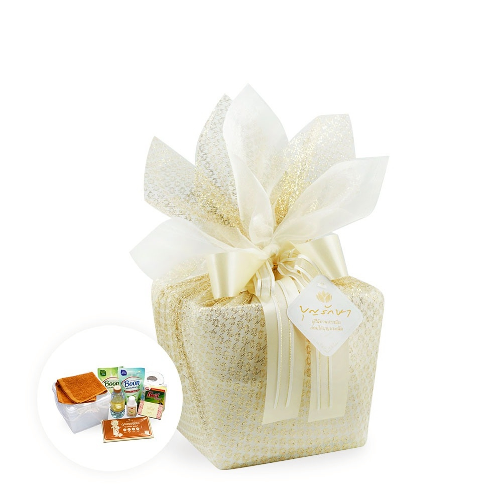 สังฆทานชุดกล่องบุญสุขใจ